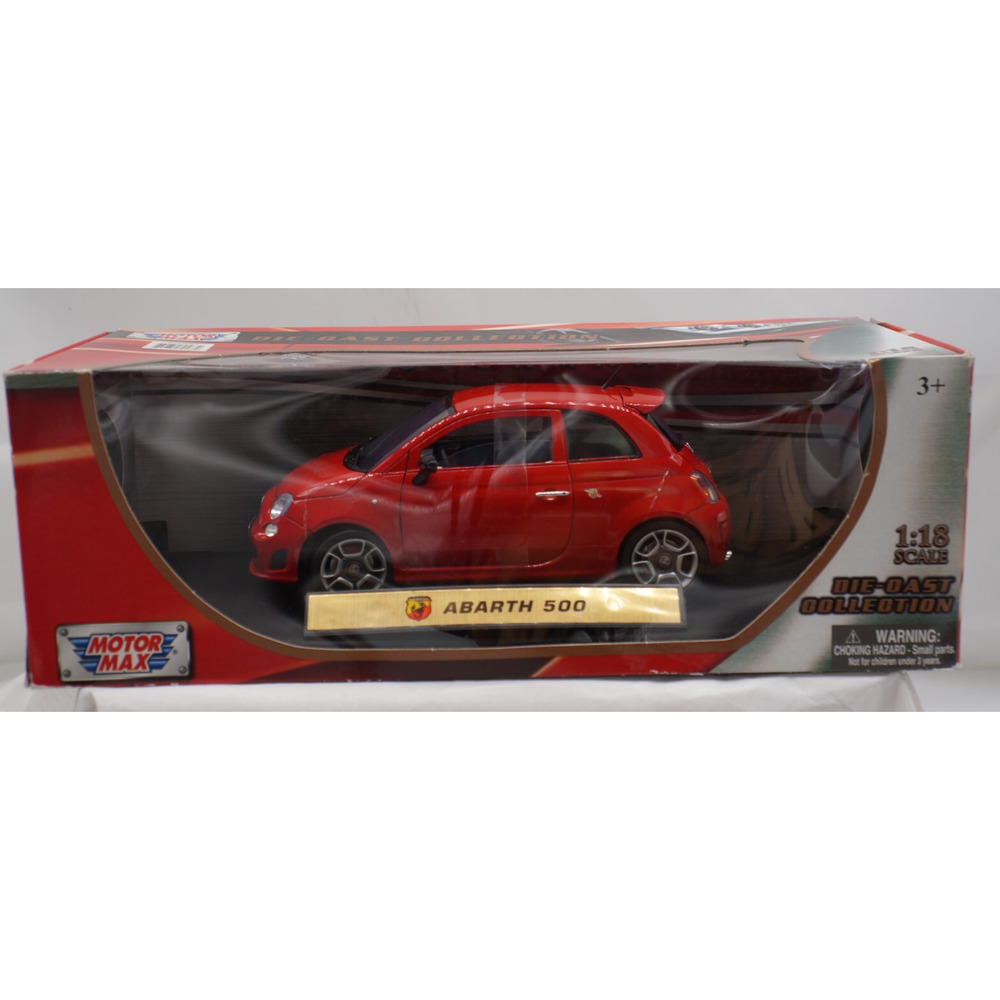Motormax 1/18 Scale - 79164 Fiat Nuova 500 Cabrio red